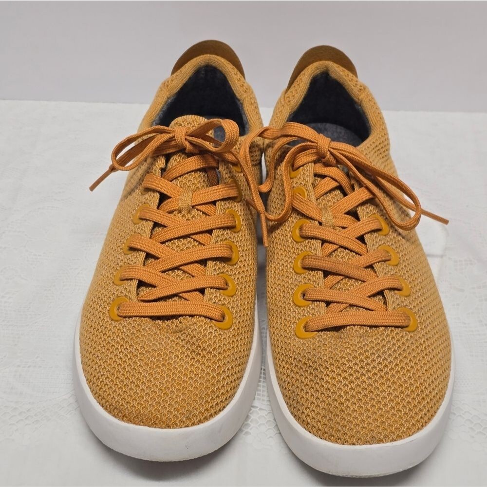 Allbirds Tree Pipers Sneakers Lux Honey Blizzard Sole Shoes Mens Size 12 Yellow